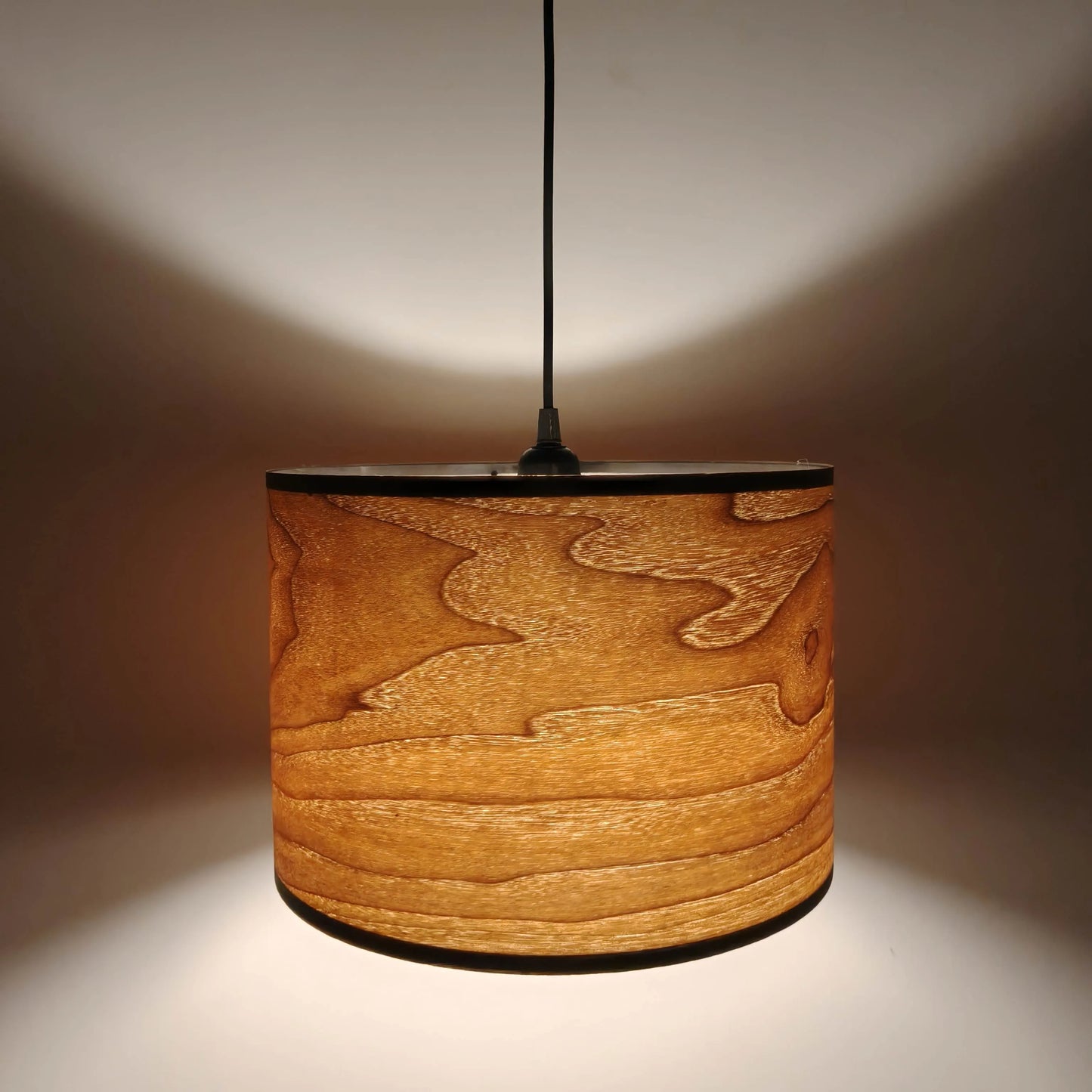 Vintage Drum-Pendelleuchte | Lampenschirm-Bausatz aus Holz für Stehlampen & Schlafzimmer