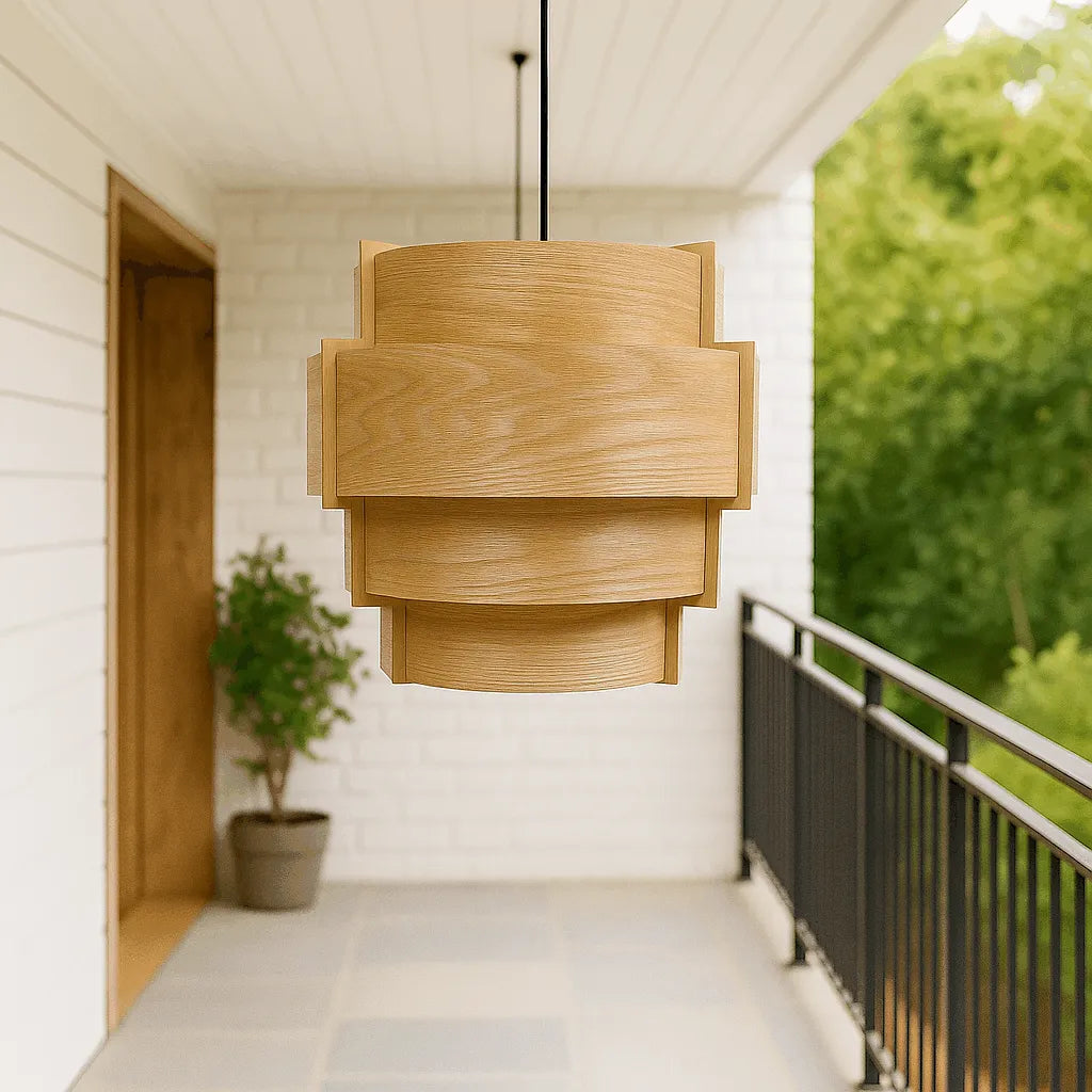 large drum pendant light fixture for outdoor