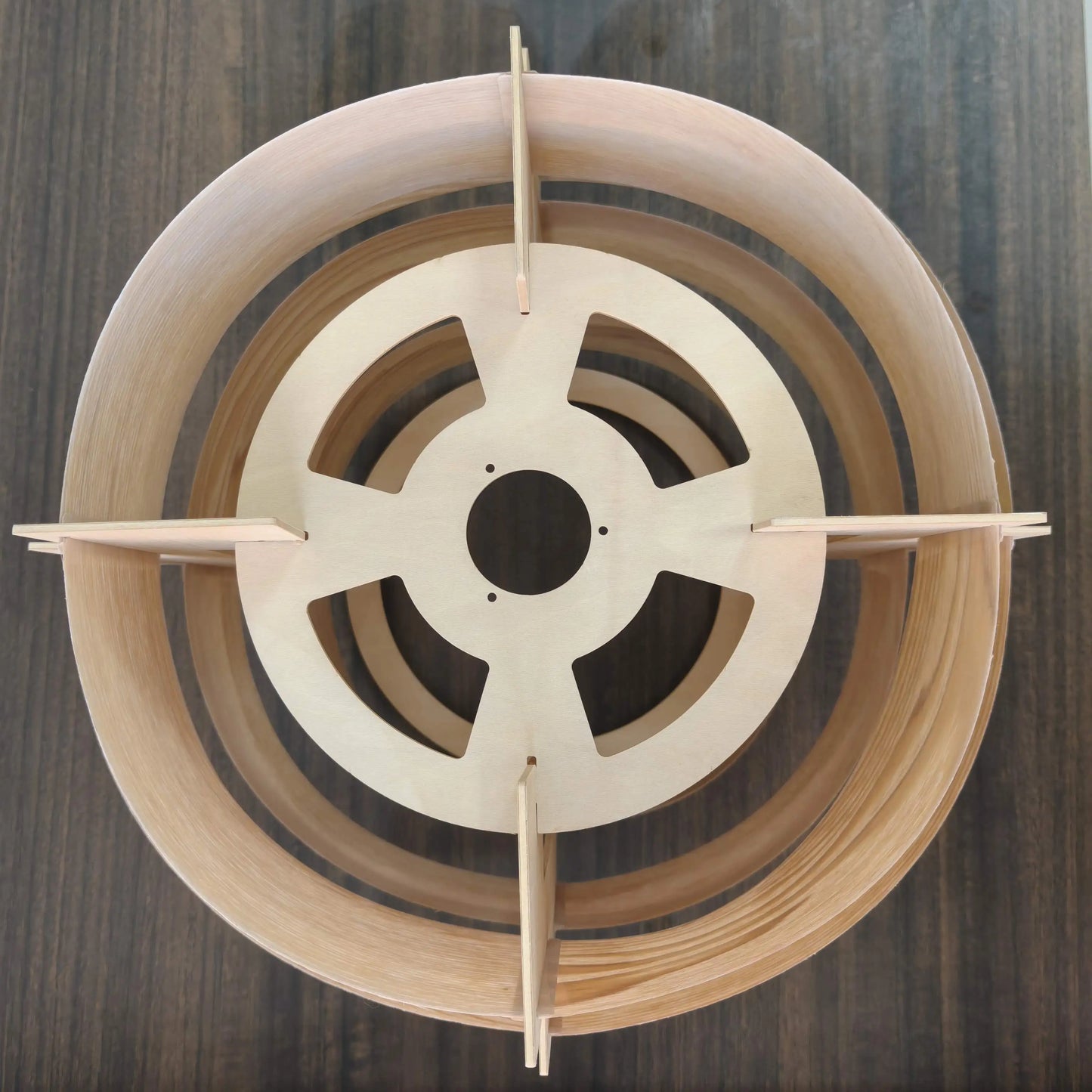 DIY Hängende Holztrommel-Pendelleuchte – 15'' x 11'' – Japandi – 2025