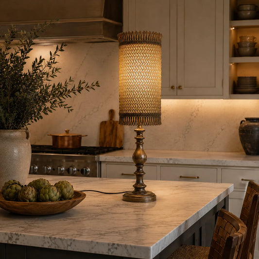 Rustic Woven Lampshade Kit | Handmade Table Lamp Shade