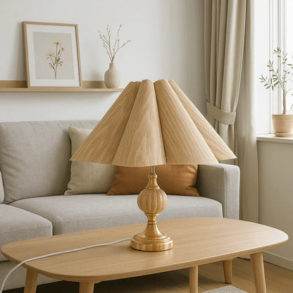 Nordische Jakobsmuschel-Lampenschirme aus Holz für Tisch- und Stehleuchten | DIY Lampenschirm-Bausätze