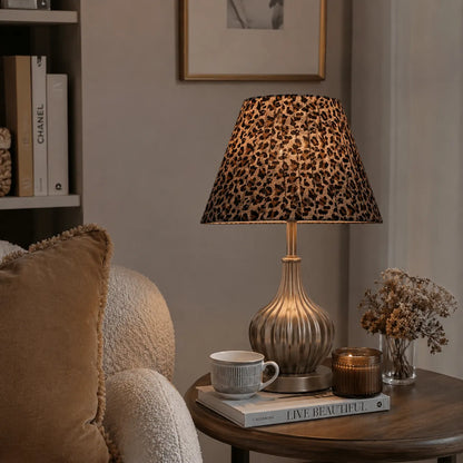 Fabric Empire Lampshade DIY Kit | Leopard Print Table Lamp Shade