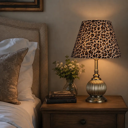 Fabric Empire Lampshade DIY Kit | Leopard Print Table Lamp Shade