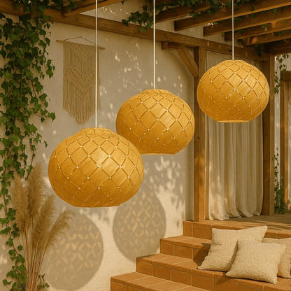 Nordic Lantern Pendant Light Shade | DIY Wood Lamp Shade Kit