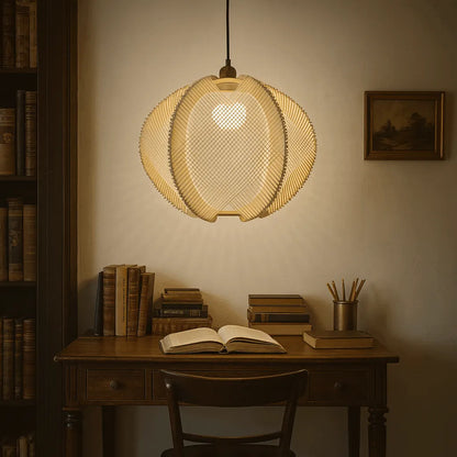 Nordic Wooden Pendant Light Shade | Natural Rope DIY Lampshade Kit