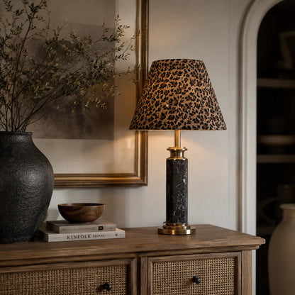 Fabric Empire Lampshade DIY Kit | Leopard Print Table Lamp Shade