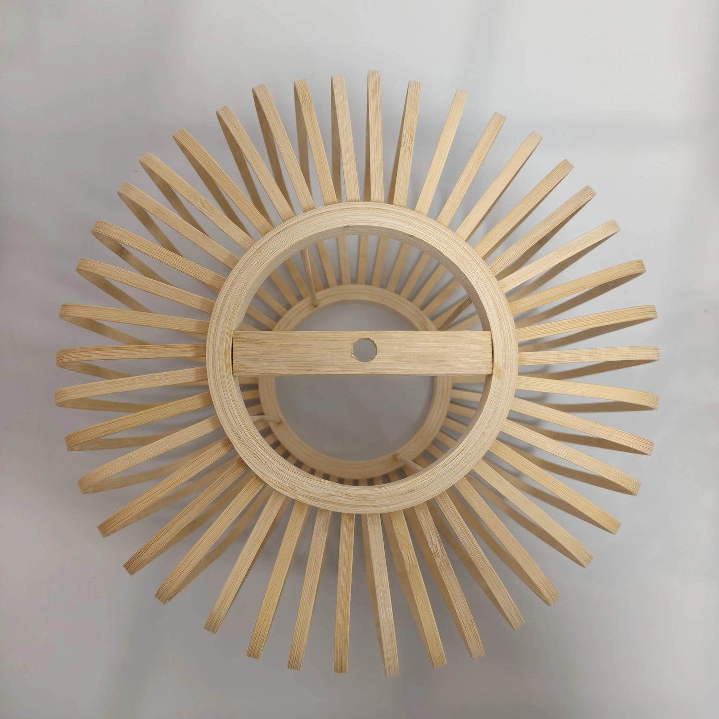 Scandinavian Slatted Wood Pendant Light Shade | Minimalist Design – M11/E26/E27