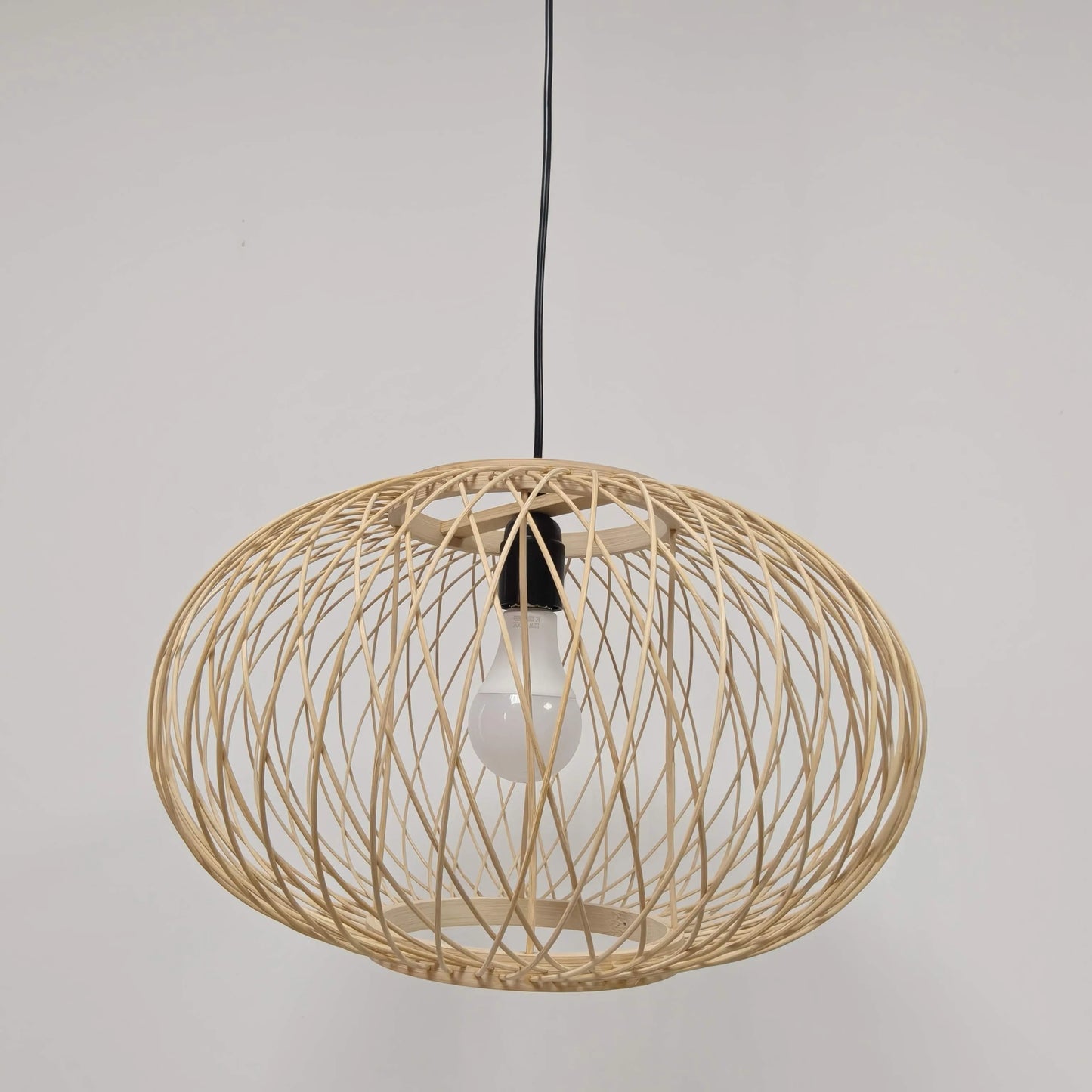 Nordic Globe Bamboo Pendant Light Shade | Cage Design – M11/E27/E26