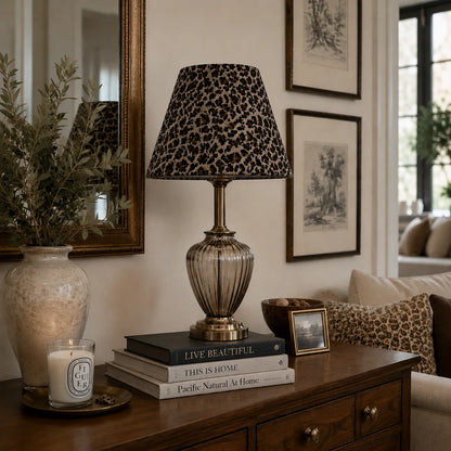 Fabric Empire Lampshade DIY Kit | Leopard Print Table Lamp Shade