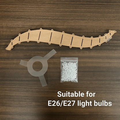 Nordic Lantern Pendant Light Shade | DIY Wood Lamp Shade Kit
