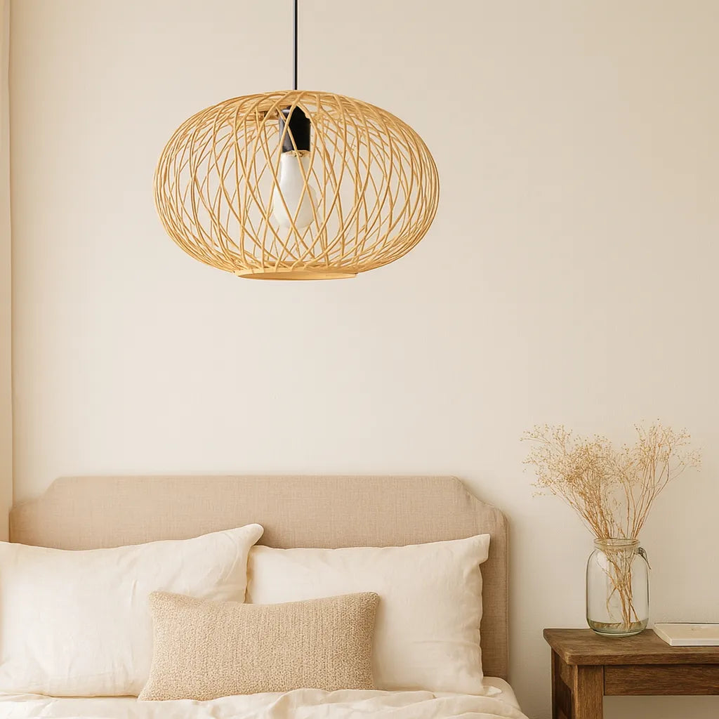 Nordic Globe Bamboo Pendant Light Shade | Cage Design – M11/E27/E26