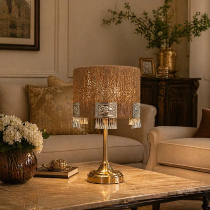 Boho Rope Lampshade with Fringe | DIY Natural Table Lamp Shade Kit