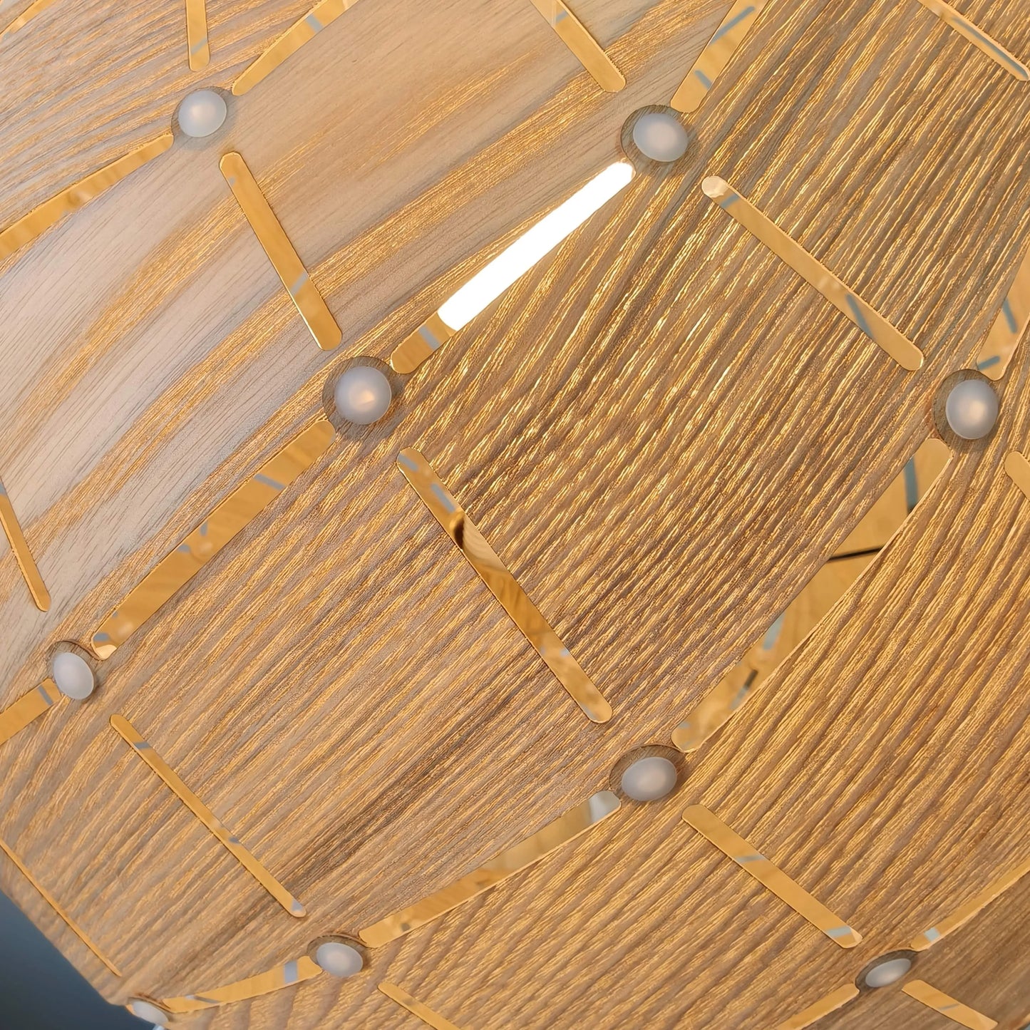 Laternen-Hängeleuchte aus Naturholz | Boho-Landhaus-Leuchten 15''x11''