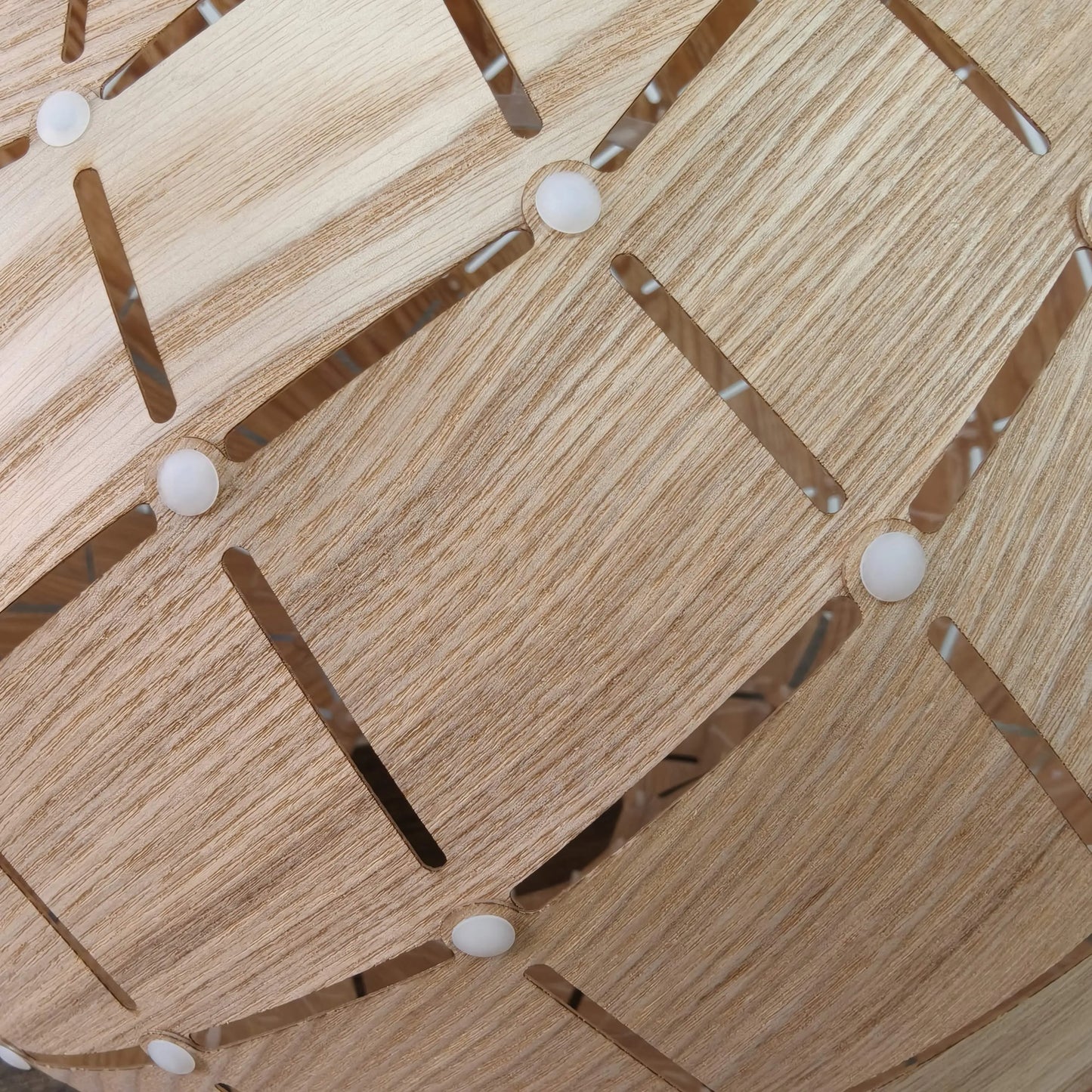 Laternen-Hängeleuchte aus Naturholz | Boho-Landhaus-Leuchten 15''x11''