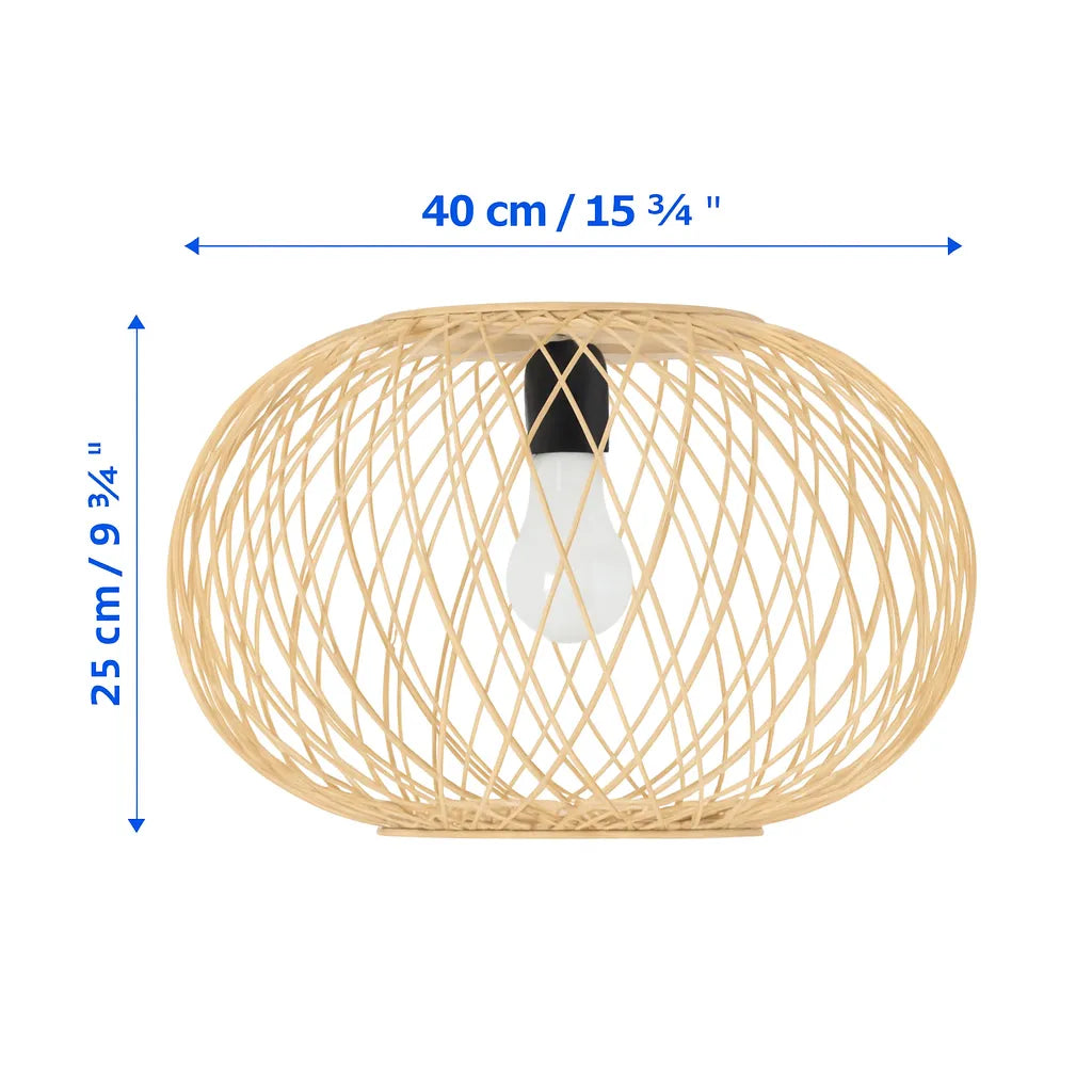 Nordic Globe Bamboo Pendant Light Shade | Cage Design – M11/E27/E26