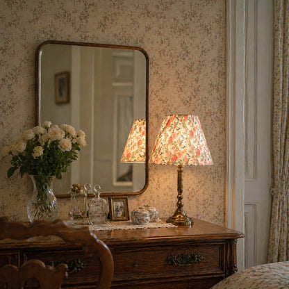 Floral DIY Pleated Lampshade for Table Lamp | Pink Vintage Empire Lampshade Kit