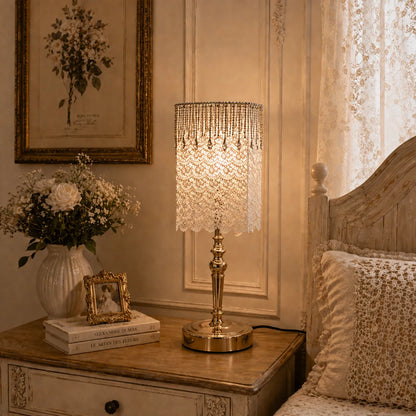 Vintage White Lace Lampshade | DIY Romantic Bedside Table Lamp Shade Kit